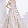 J'Adore Dresses - J14002 Metallic Strapless Sweetheart Ballgown Formal Gowns