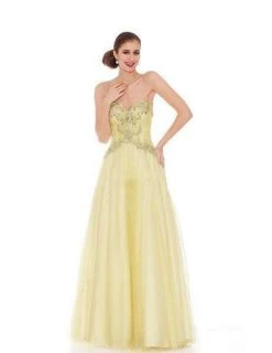 J'Adore Dresses - J6028 Strapless Jeweled Ruched Bodice Ballgown Formal Gowns 7 J'Adore Dresses - J6028 Strapless Jeweled Ruched Bodice Ballgown Formal Gowns