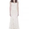 J'Adore Dresses - J7109 Cap Sleeve Lace V-Neck Long Gown