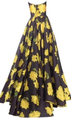 Janique - Strapless Sweetheart Hi-Lo Floral Ballgown JA2002 24 Janique - Strapless Sweetheart Hi-Lo Floral Ballgown JA2002