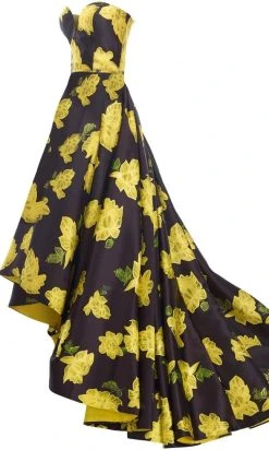 Janique - Strapless Sweetheart Hi-Lo Floral Ballgown JA2002 27 Janique - Strapless Sweetheart Hi-Lo Floral Ballgown JA2002