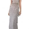 Janique - W1683 Embellished Illusion Bateau Fringe Sheath Gown 2 Janique - W1683 Embellished Illusion Bateau Fringe Sheath Gown