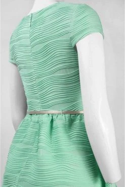 Cocktail Dresses Jax - 1PJK67M Bateau Textured Jersey A-line Dress