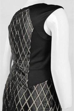 Jax - 2PYR57Q Crisscross Trim Cutout Dress