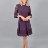 Jessica Howard - JH9M3024 Lace Embroidered Jersey A-Line Dress Cocktail Dresses