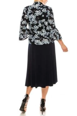 Jessica Howard - JH9M6759 Lace And Jersey A-line Dress With Jacket