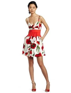 Jessica Simpson - Sleeveless Floral Cocktail Dress JS2P3632 Cocktail Dresses