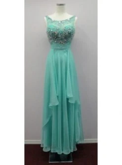Aspeed Design - Jewel Embellished Layered Chiffon Prom Dress 12 Aspeed Design - Jewel Embellished Layered Chiffon Prom Dress