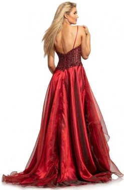 Johnathan Kayne - 2006 Embellished Deep V-neck A-line Gown