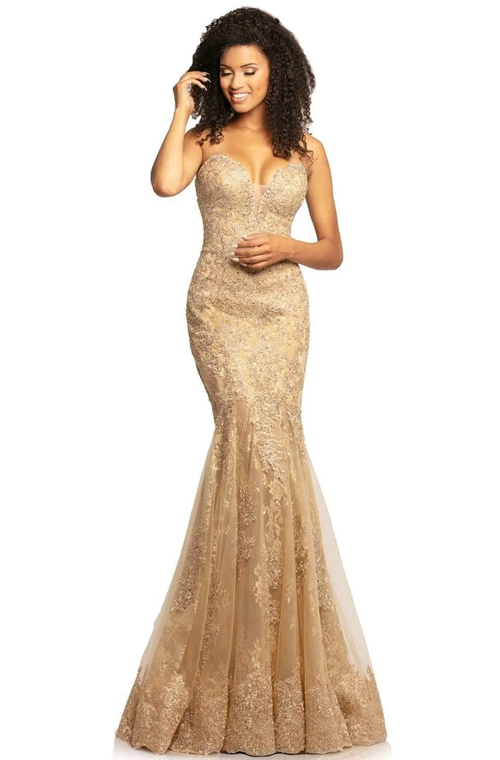 Johnathan Kayne - 2032 Beaded Lace Plunging Sweetheart Dress Formal Gowns 3 Johnathan Kayne - 2032 Beaded Lace Plunging Sweetheart Dress Formal Gowns
