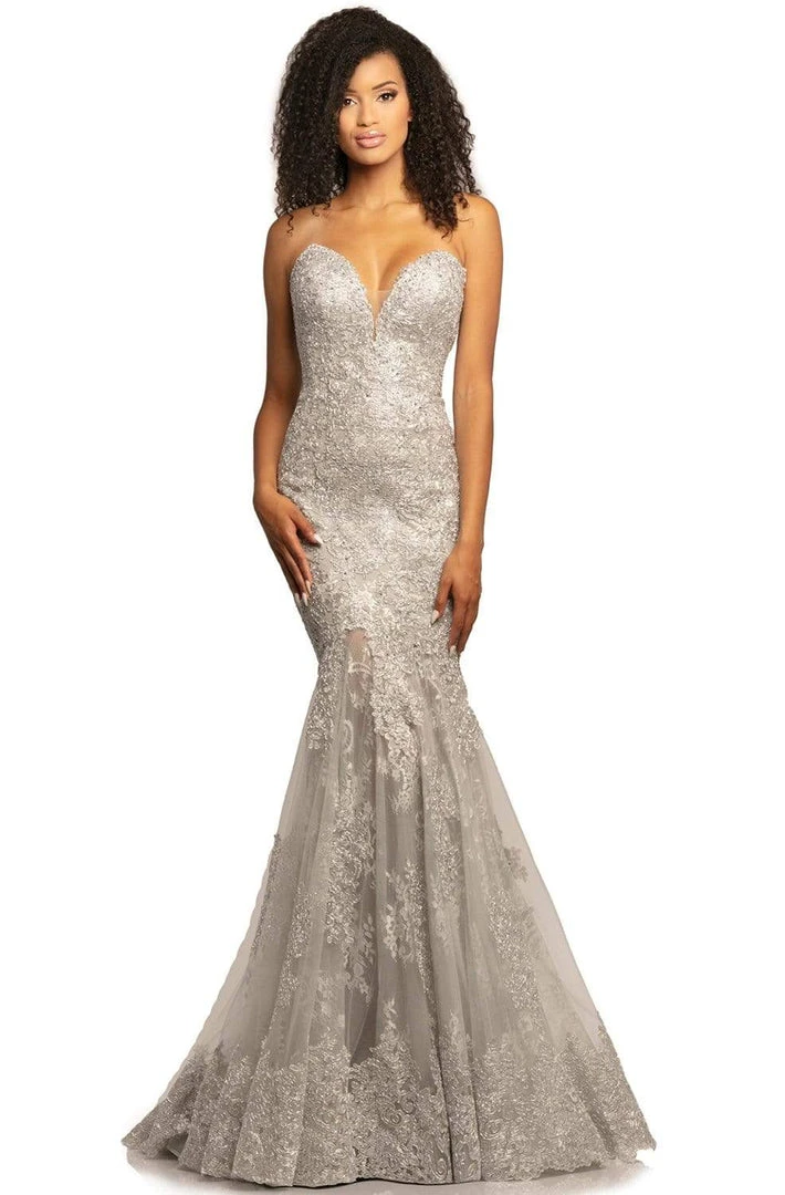 Johnathan Kayne - 2032 Beaded Lace Plunging Sweetheart Dress Formal Gowns 5 Johnathan Kayne - 2032 Beaded Lace Plunging Sweetheart Dress Formal Gowns