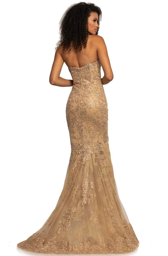 Johnathan Kayne - 2032 Beaded Lace Plunging Sweetheart Dress Formal Gowns 4 Johnathan Kayne - 2032 Beaded Lace Plunging Sweetheart Dress Formal Gowns