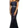 Johnathan Kayne - 2033 Strapless Straight Neckline Sequin Evening Gown