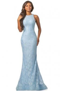 Johnathan Kayne - 2036 Jewel Ornate Metallic Lace Mermaid Gown
