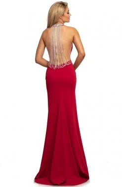Johnathan Kayne - 2049 Illusion Back High Halter Dress Formal Gowns 7 Johnathan Kayne - 2049 Illusion Back High Halter Dress Formal Gowns