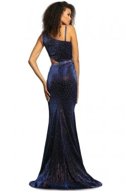 Johnathan Kayne - 2081 Embellished Asymmetric Neck Trumpet Dress Formal Gowns 7 Johnathan Kayne - 2081 Embellished Asymmetric Neck Trumpet Dress Formal Gowns