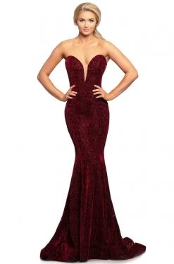 Johnathan Kayne - 2086 Lace Deep Sweetheart Trumpet Dress Formal Gowns