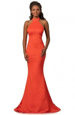 Johnathan Kayne - 2096 High Halter Neck Trumpet Dress With Train Formal Gowns 11 Johnathan Kayne - 2096 High Halter Neck Trumpet Dress With Train Formal Gowns