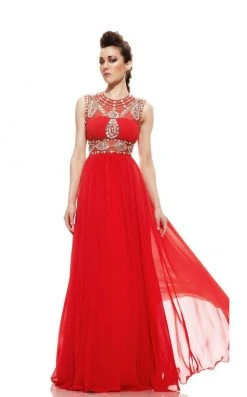 Johnathan Kayne - 596 Jeweled Illusion A-Line Gown Formal Gowns 18 Johnathan Kayne - 596 Jeweled Illusion A-Line Gown Formal Gowns