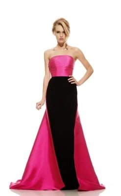 Johnathan Kayne - 6004 Strapless Straight Across Sheath Dress