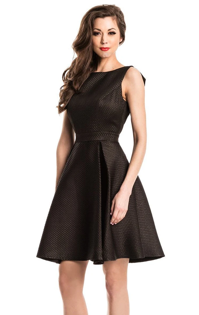 Johnathan Kayne - 7231 Sleeveless Bateau Pleated Cocktail Dress Cocktail Dresses 5 Johnathan Kayne - 7231 Sleeveless Bateau Pleated Cocktail Dress Cocktail Dresses