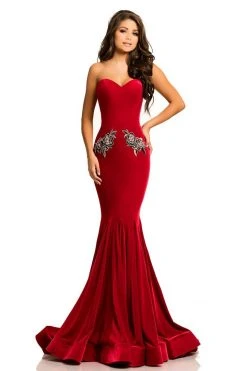 Johnathan Kayne - 8026 Embroidered Sweetheart Mermaid Dress Formal Gowns