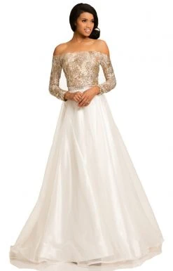 Johnathan Kayne - 8052 Bejeweled Off Shoulder Ballgown 8 Johnathan Kayne - 8052 Bejeweled Off Shoulder Ballgown