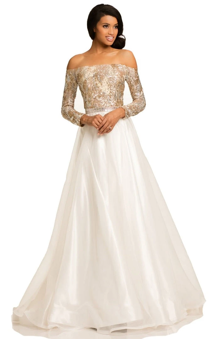 Johnathan Kayne - 8052 Bejeweled Off Shoulder Ballgown 5 Johnathan Kayne - 8052 Bejeweled Off Shoulder Ballgown