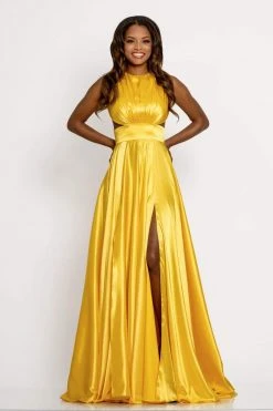 Johnathan Kayne - 8072 Ruched Cutout Charmeuse Gown 24 Johnathan Kayne - 8072 Ruched Cutout Charmeuse Gown