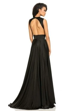 Johnathan Kayne - 8072 Ruched Cutout Charmeuse Gown 19 Johnathan Kayne - 8072 Ruched Cutout Charmeuse Gown