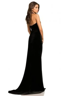 Formal Gowns Johnathan Kayne - 8087 Strapless Sweetheart Velvet Sheath Gown