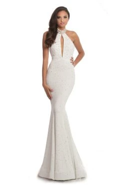 Johnathan Kayne - 8235 Bedazzled High Halter Mermaid Gown Formal Gowns