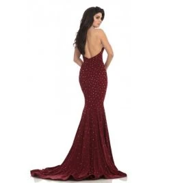 Johnathan Kayne - 8235 Bedazzled High Halter Mermaid Gown Formal Gowns
