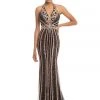 Johnathan Kayne - 9004 Plunging Halter Beaded Mermaid Gown Formal Gowns 2 Johnathan Kayne - 9004 Plunging Halter Beaded Mermaid Gown Formal Gowns