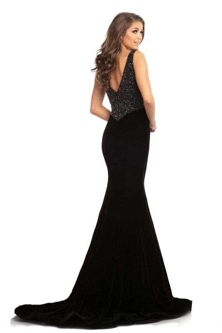 Johnathan Kayne - 9019 Fully Studded Bodice Velvet Mermaid Gown 4 Johnathan Kayne - 9019 Fully Studded Bodice Velvet Mermaid Gown
