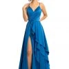 Johnathan Kayne - 9033 Sleeveless Drape Skirt Charmeuse Evening Gown Formal Gowns 2 Johnathan Kayne - 9033 Sleeveless Drape Skirt Charmeuse Evening Gown Formal Gowns
