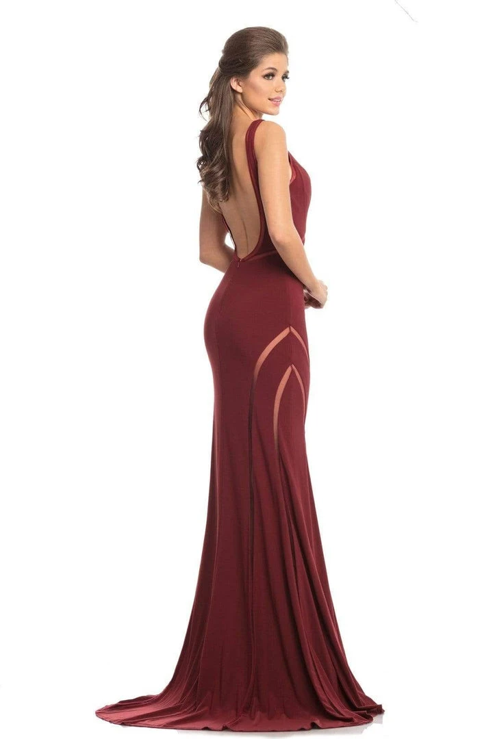 Johnathan Kayne - 9042 Contoured Illusion Stripe Mermaid Gown Formal Gowns 6 Johnathan Kayne - 9042 Contoured Illusion Stripe Mermaid Gown Formal Gowns