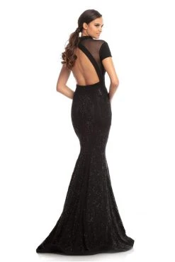Johnathan Kayne - 9045 Embellished Lace High Neck Mermaid Dress Formal Gowns