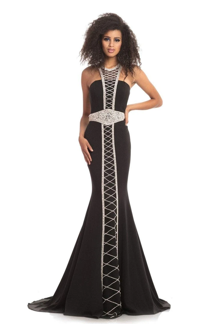 Johnathan Kayne - 9051 Bead Embellished Halter Trumpet Gown Formal Gowns 3 Johnathan Kayne - 9051 Bead Embellished Halter Trumpet Gown Formal Gowns