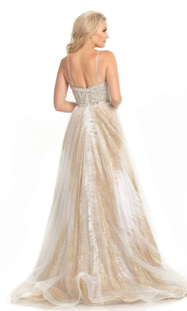 Formal Gowns Johnathan Kayne - 9067 Sleeveless Sparkly Glitter Mesh A-Line Gown 10 Formal Gowns Johnathan Kayne - 9067 Sleeveless Sparkly Glitter Mesh A-Line Gown