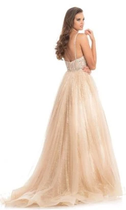 Formal Gowns Johnathan Kayne - 9067 Sleeveless Sparkly Glitter Mesh A-Line Gown 15 Formal Gowns Johnathan Kayne - 9067 Sleeveless Sparkly Glitter Mesh A-Line Gown