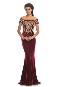 Johnathan Kayne - 9076 Bead Embellished Off-Shoulder Gown Formal Gowns 7 Johnathan Kayne - 9076 Bead Embellished Off-Shoulder Gown Formal Gowns