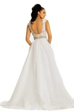 Formal Gowns Johnathan Kayne - 9081 Beaded V-Neck Cap Sleeves Ballgown 7 Formal Gowns Johnathan Kayne - 9081 Beaded V-Neck Cap Sleeves Ballgown