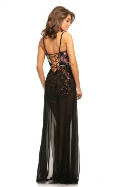 Formal Gowns Johnathan Kayne - 9200 Contrast Sequined Long Overskirt Romper 7 Formal Gowns Johnathan Kayne - 9200 Contrast Sequined Long Overskirt Romper