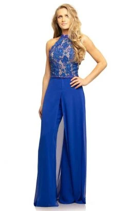 Johnathan Kayne - 9205 Beaded Lace Chiffon Jumpsuit With Skirt Overlay Formal Gowns 14 Johnathan Kayne - 9205 Beaded Lace Chiffon Jumpsuit With Skirt Overlay Formal Gowns