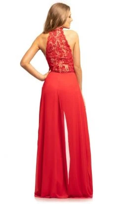 Johnathan Kayne - 9205 Beaded Lace Chiffon Jumpsuit With Skirt Overlay Formal Gowns 13 Johnathan Kayne - 9205 Beaded Lace Chiffon Jumpsuit With Skirt Overlay Formal Gowns
