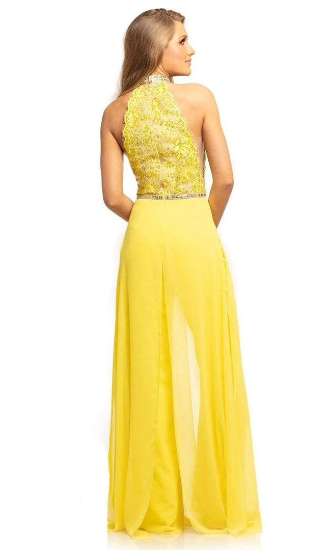 Johnathan Kayne - 9205 Beaded Lace Chiffon Jumpsuit With Skirt Overlay Formal Gowns 10 Johnathan Kayne - 9205 Beaded Lace Chiffon Jumpsuit With Skirt Overlay Formal Gowns