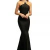 Formal Gowns Johnathan Kayne - 9212 Fitted High Halter Mermaid Evening Gown
