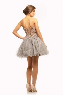 Cocktail Dresses Johnathan Kayne - 9214 Appliqued Sweetheart Cocktail Dress