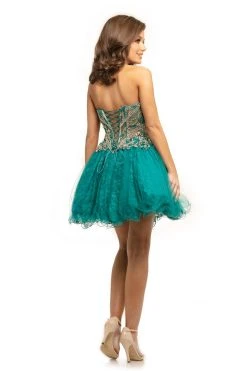 Cocktail Dresses Johnathan Kayne - 9214 Appliqued Sweetheart Cocktail Dress